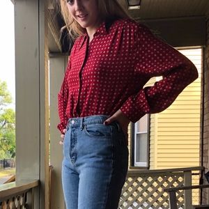 Vintage Collared Blouse